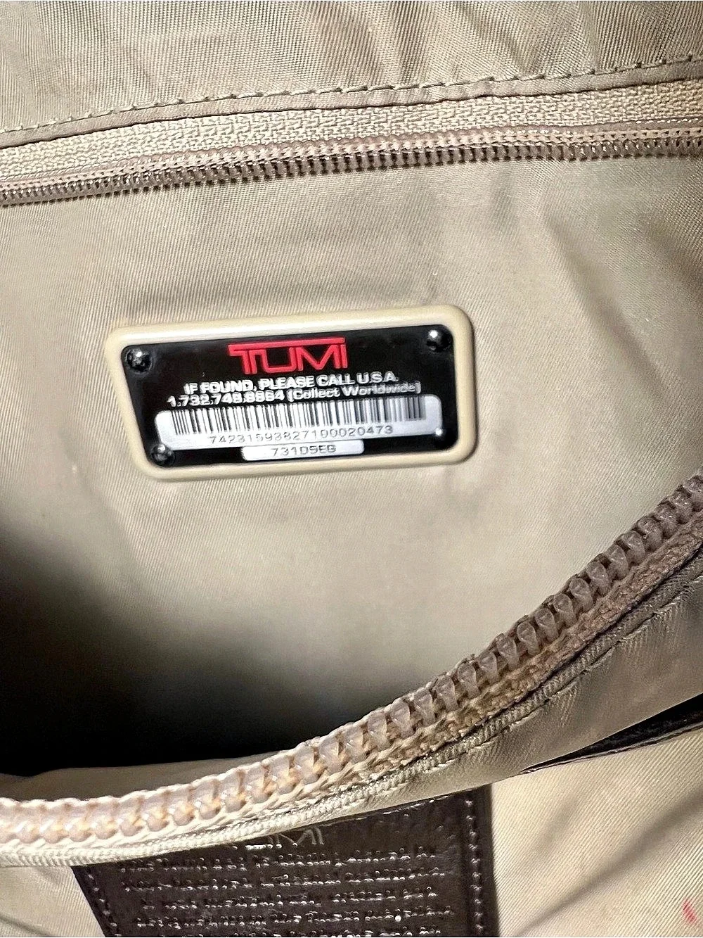 Tumi Voyageur Tote Gray & Brown